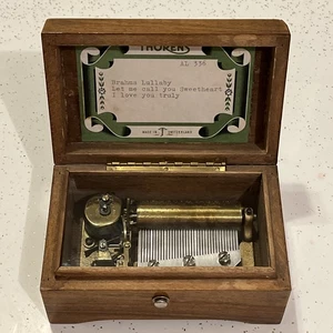Vintage Thorens Music Box Swiss Switzerland 36 Key Brahms Lullaby Songs - Picture 1 of 9