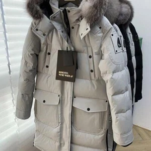 Moose Knuckles Down Jacket for Women with Large Fur Collar for Men and Women - Picture 1 of 25