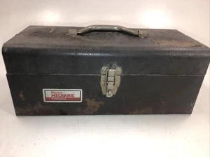 Cassetta degli attrezzi professionale vintage rustica master meccanica con vassoio - Foto 1 di 11