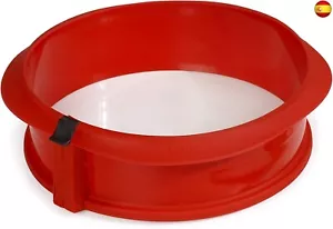 Lékué Molde desmontable duo pastel, silicona y cerámica Rojo, 23 cm - Imagen 1 de 7