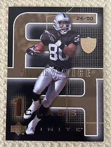 JERRY RICE 2003 UPPER DECK 1ST CLASS FINITE GOLD PARALLEL SP /50 RAIDERS - Picture 1 of 2