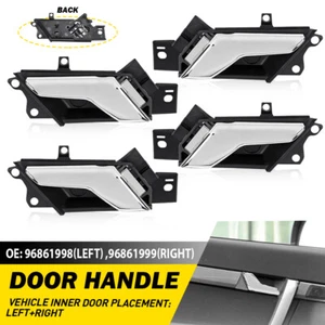 2Pair Interior Door Handle Fit For Holden Captiva 5 Seater 2006-18 Black+Chrome - Bild 1 von 12