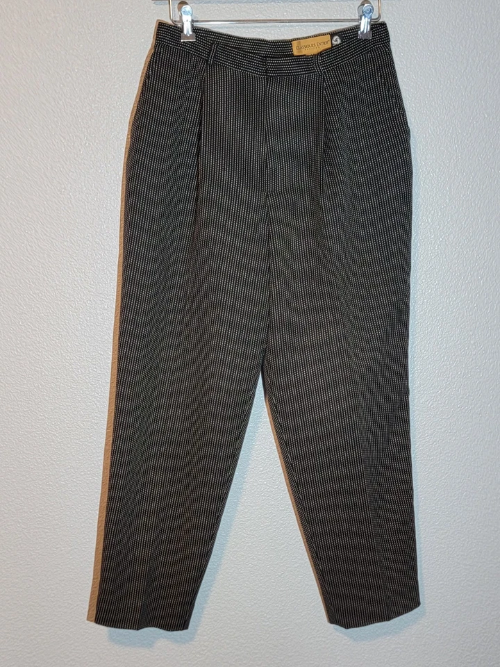 Classiques Entier Pantalones de Vestir Mujer 14P Relajado Cónico Plisado Mezcla Lana Foto 1 de 4