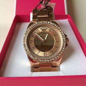 Juicy Couture Emma Rose Gold Plated Crystal Watch 1901447