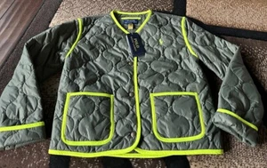 Chaqueta de Oliva Polo Ralph Lauren Niños con Borde de Neón Acolchada Talla Mediana 8/10 Nueva con Etiquetas $125 - Imagen 1 de 11