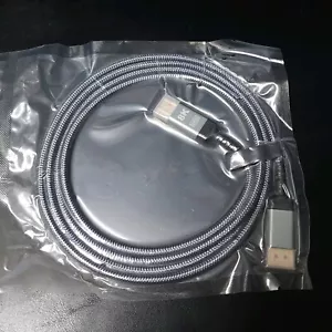 Display Port Cable HDR DP 1.4 Male to Male 8K UHD Cord ultra HD Gold Plated 3ft - Picture 1 of 3