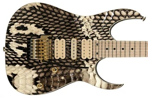 Guitar Skin Axe Wrap Re-skin Bass Reface Constrictor Boa Snake Reptile Skin 138 - Picture 1 of 12