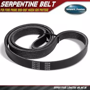 45.85" Serpentine Belt for Ford Probe 1993-1997 Mazda 626 Protege BMW 850Ci Audi - Picture 1 of 10