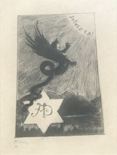 Dumont. ex libris 1893 di Maurice DUMONT 1869-1899 per Adrien Durier, farmacista