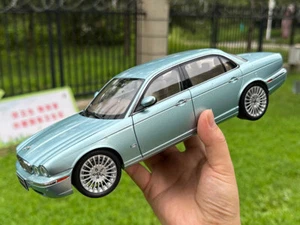 Almost Real AR 1:18 Jaguar XJ6 X350 Diecast Model Car Gifts Display Blue Green - Picture 1 of 32