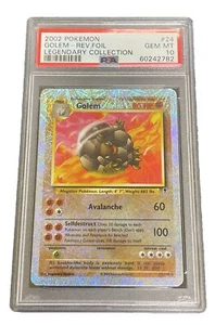 2002 Pokemon Legendary Collection Golem Reverse Foil PSA 10 - Picture 1 of 2