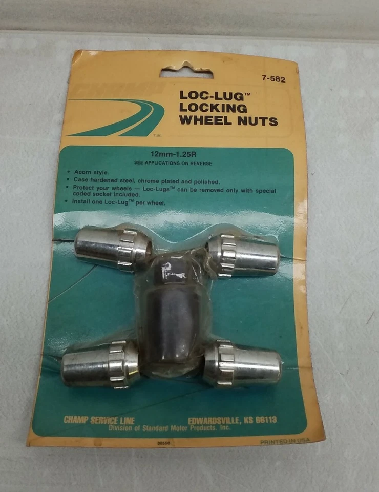 7-582 Champ Loc-Lug Locking Wheel Nuts 12mm-1.25R Acorn Style 7-582 - Image 1 of 3