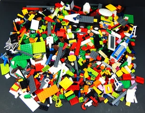 LEGO BUILDING PIECES BULK MIXED LOT 3 lbs VARIETY MOTORCYCLE FIGURE WHEELS TOYS - Picture 1 of 16