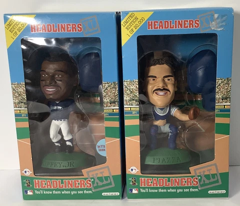 1998 HEADLINERS XL *KEN GRIFFEY JR. AND MIKE PIAZZA LOT OF 2 NEW SEALED /20,000 Cover