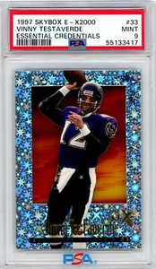 1997 E-X2000 Skybox VINNY TESTAVERDE Highest ESSENTIAL CREDENTIALS 79/100 PSA 9