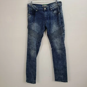 Pantalones de mezclilla Kaalu para hombre 30 azules elásticos con cremallera recta - Imagen 1 de 10