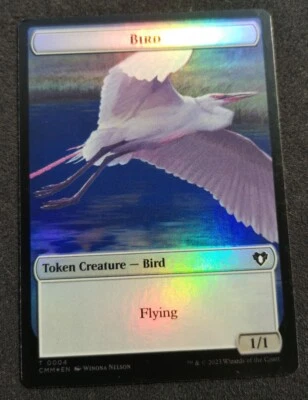 Bird / Phyrexian Myr Token - Foil - CMM - MTG - NM - EN - 0004/0044 - Image 1 of 2