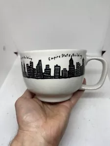 Vintage Homer Laughlin Fishs Eddy New York City Skyline Jumbo Soup Mug Cup 20 oz - Picture 1 of 16