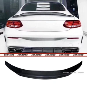 Alerón tapa maletero trasero fibra carbono para Mercedes Benz W205 C63 cupé 17-22 - Imagen 1 de 13
