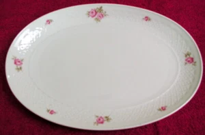 Seltmann Annabell Shape (Pink Rose Pat #25703) 13 7/8" OVAL PLATTER EUC - Picture 1 of 3