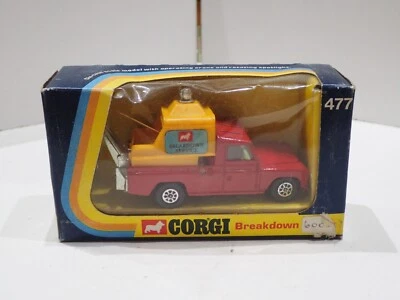 CORGI TOYS 477 LAND ROVER BREAKDOWN TRUCK CON SCATOLA ORIGINALE (5) - Immagine 1 di 4