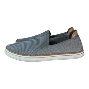 UGG Sammy Slip On Silver Gray Sparkling Glitter Shoes Sz 7.5 - Picture 1 of 7