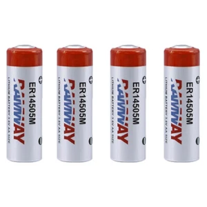 4pcs ER14505M PLC AA Battery 3.6v 2200mAh Non-Rechargeable Battery - Picture 1 of 4