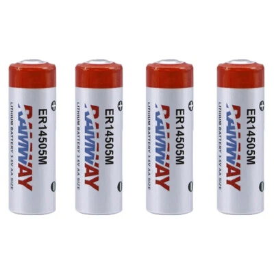4pcs ER14505M PLC AA Battery 3.6v 2200mAh Non-Rechargeable Battery - Image 1 of 4