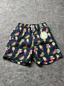 Spicy Tuna Swim Shorts Mens Small Blue Bathing Suit Trunks Pink Popsicle B - Picture 1 of 8