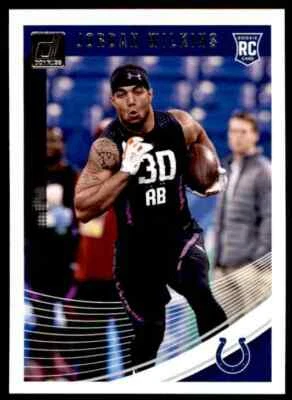 2018 Panini Donruss Jordan Wilkins RC Rookie Indianapolis Colts #381 - Image 1 of 2