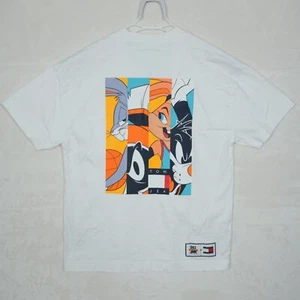 EUC - Tommy Jeans Space Jam Looney Tunes White Men's T-Shirt Size S - Picture 1 of 11