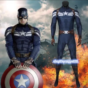 Avengers Infinity War Captain America Herren Cosplay Kostüm 3D Body Halloween - Bild 1 von 10