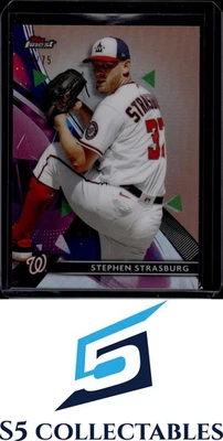 2021 Finest #51 Stephen Strasburg Rose Gold Refractor #/75 2629 - Image 1 of 2