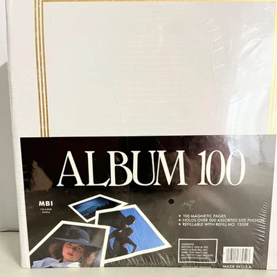 NUEVO ÁLBUM DE FOTOS MAGNÉTICO MBI 100 páginas ~ ESTILO 350SR/SELLADO Foto 1 de 2