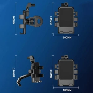 Support t��l��phone portable pour v��los avec parasol et angle de vision r��glab - Photo 1 sur 14