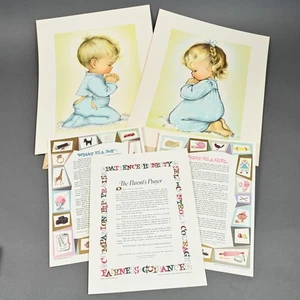 Charlot Byi "Child's Prayer" "Bless Us All" 1948 Prints - Garry Myers, Alan Beck - Picture 1 of 13