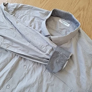 Tommy Bahama Island Zone Hemd Herren 3XL grau Flip Manschette Knopfleiste Langarm - Bild 1 von 10