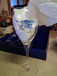 4 - TAITTINGER CHAMPAGNE THE COLLECTION FLUTES DESIGNED BY Viera da Silva -read - Picture 1 of 8