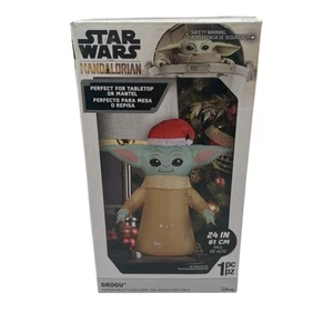 Star Wars Baby Yoda Grogu Mandalorian 24" 2Ft USB Christmas Inflatable New NIB - Picture 1 of 5