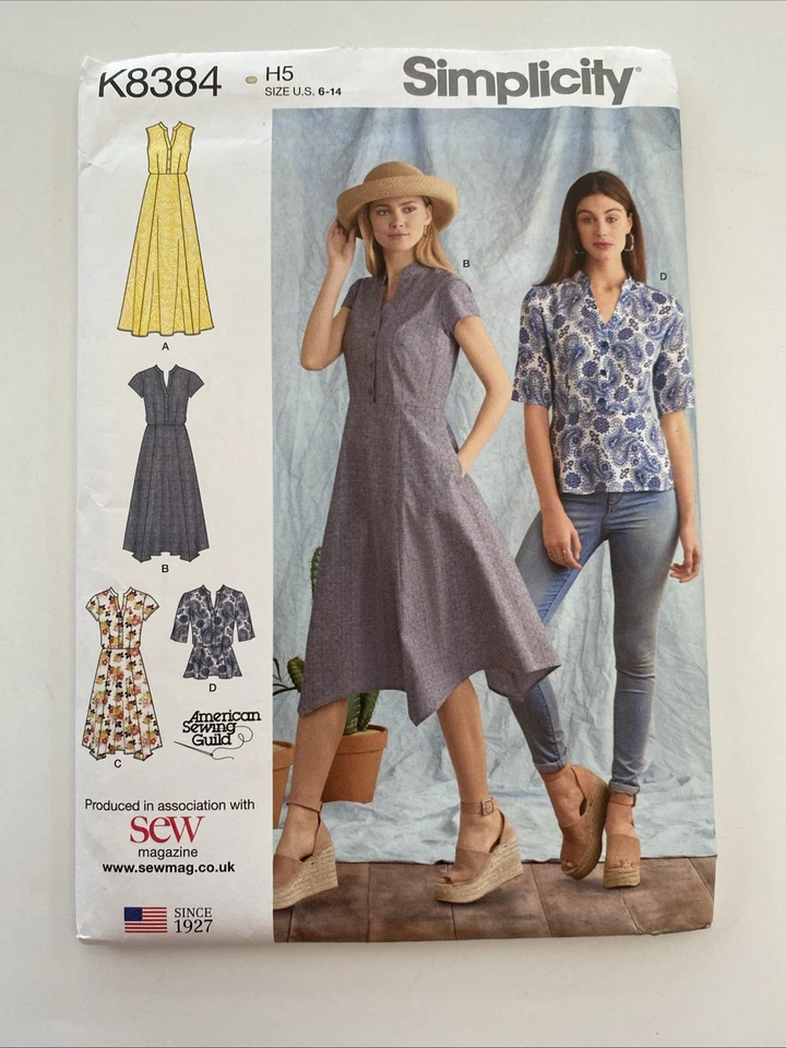Simplicity K8384  Misses Dress with Length Variations & Top Uncut Pattern - Image 1 of 4