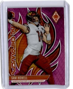 2023 Panini Phoenix #FLA-15 Sam Howell Flame Throwers Pink #/175 - Bild 1 von 2