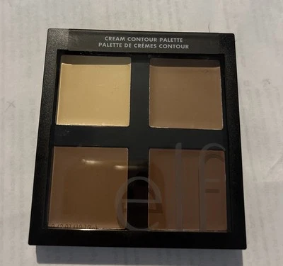 e.l.f. Cream Contour Palette 4 Shades Blendable Buildable Highlight - Image 1 of 4