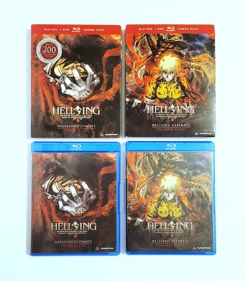 HELLSING ULTIMATE Blu-ray & DVD Combo Pack Volume 1-4 & 5-8 with Slipcovers - Image 1 of 4