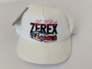 VTG NASCAR Alan Kulwicki Zerex DEADSTOCK Nylon Hat White Snapback Racing 80s NWT - Picture 1 of 7