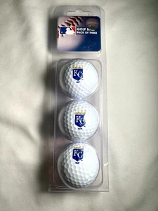 NUOVE palline da golf Kansas City KC Royals MLB squadra di baseball (set di 3) corona - Foto 1 di 6