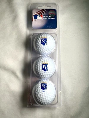 全新 堪萨斯城 KC 皇家队 美国职棒大联盟 棒球队 高尔夫球(3 件套)皇冠 — 第 1/4 张图片