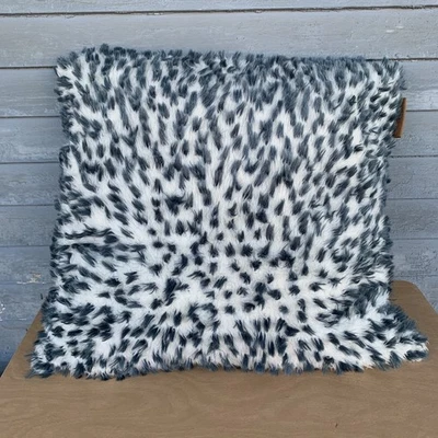 KOOLABURRA на UGG искусственного меха 20» серый и белый декоративная подушка пыльный синий #HC - Изображение 1 из 3