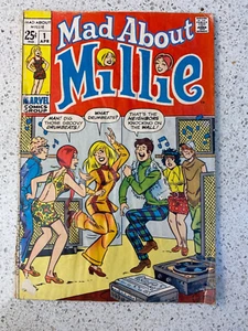 Vintage 1969 Marvel Mad About Millie Comic Book Issue #1 Silver Age Gemini Ship - Bild 1 von 7