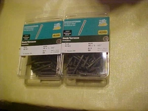 Qty of 100 ( 2 boxes of 50) #8 x 1-1/2" Brown Square Drive Exterior screws - Picture 1 of 2