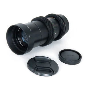 Cine Modded Vivitar Auto Teleobjetivo 200mm F3.5 con Bokeh Anamórfico para So... - Imagen 1 de 12